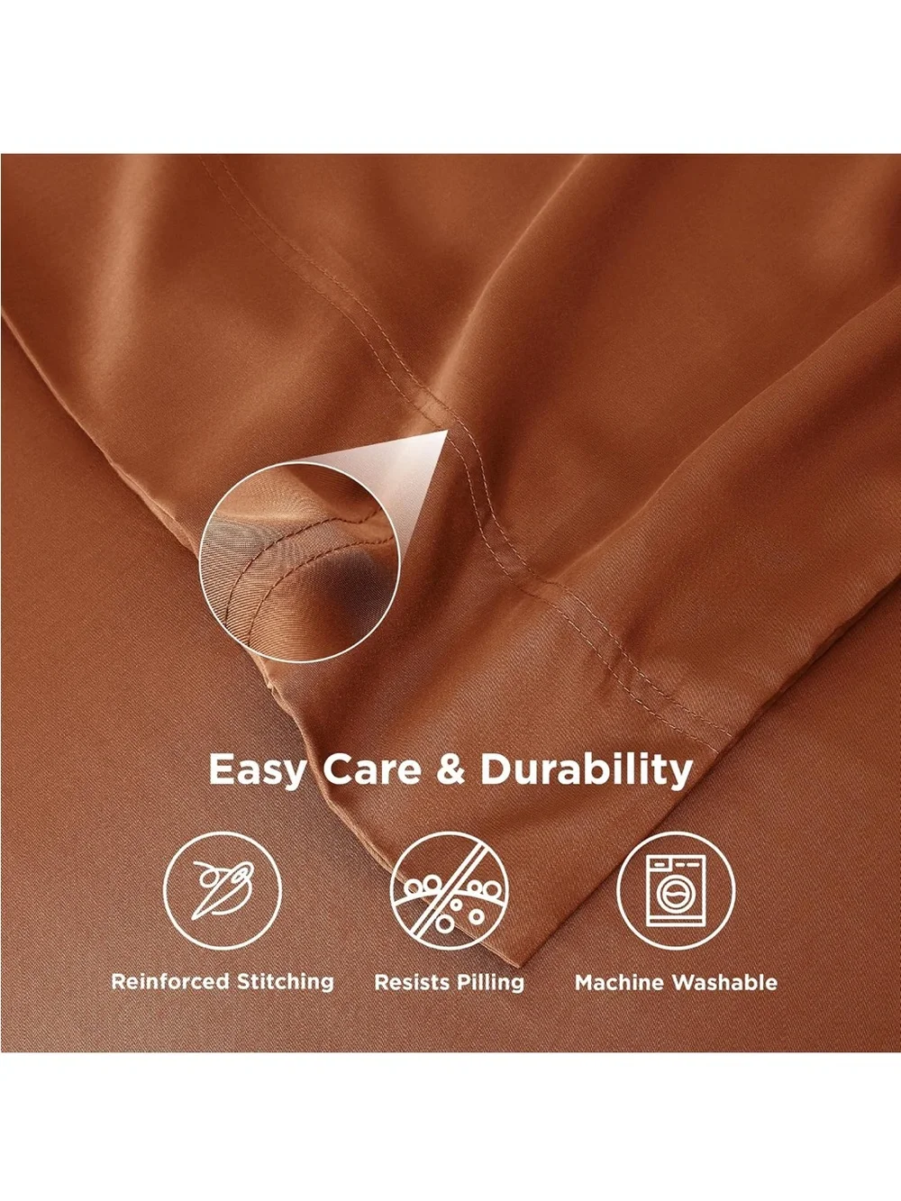 NEW Bedsure Pillow Cases Standard Size Set of 2, 100% Rayon Derived from Bamboo